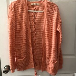 Orange cardigan